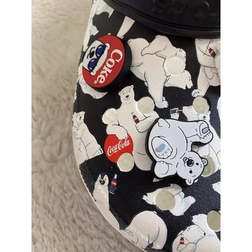 Crocs Coca-Cola Classic Polar Bear Clogs With Jibbitz 209314-100 Men’s Sz 13 NEW